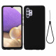 Coque Samsung Galaxy A32 4G Silicone Liquide Avec Lanière Coque Samsung Galaxy A32 4G Silicone Liquide Avec Lanière