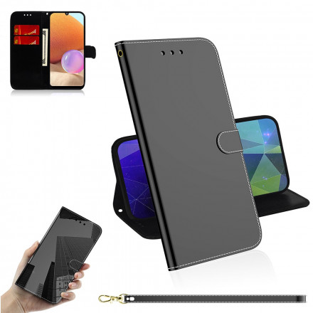 Housse Samsung Galaxy A32 4G Simili Cuir Couverture MIroir Housse Samsung Galaxy A32 4G Simili Cuir Couverture MIroir