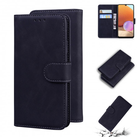 Housse Samsung Galaxy A32 4G Effet Cuir Monochrome Housse Samsung Galaxy A32 4G Effet Cuir Monochrome