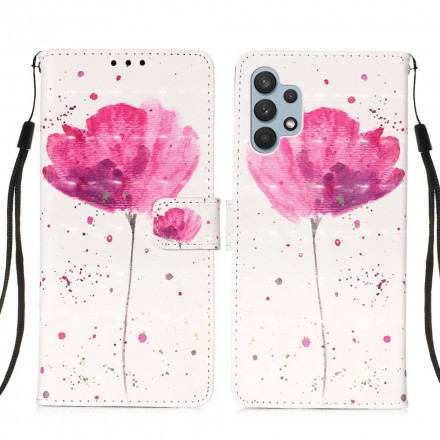Housse Samsung Galaxy A32 4G Coquelicot Aquarelle Housse Samsung Galaxy A32 4G Coquelicot Aquarelle