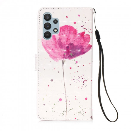 Housse Samsung Galaxy A32 4G Coquelicot Aquarelle Housse Samsung Galaxy A32 4G Coquelicot Aquarelle