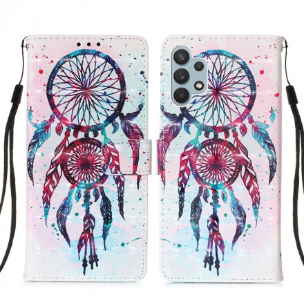 Housse Samsung Galaxy A32 4G Attrape Rêves Aquarelle Housse Samsung Galaxy A32 4G Attrape Rêves Aquarelle