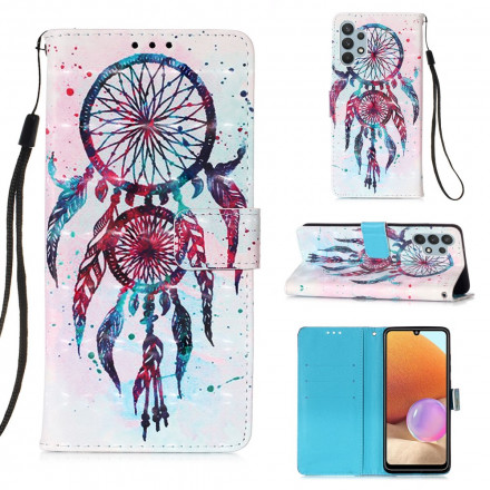 Housse Samsung Galaxy A32 4G Attrape Rêves Aquarelle