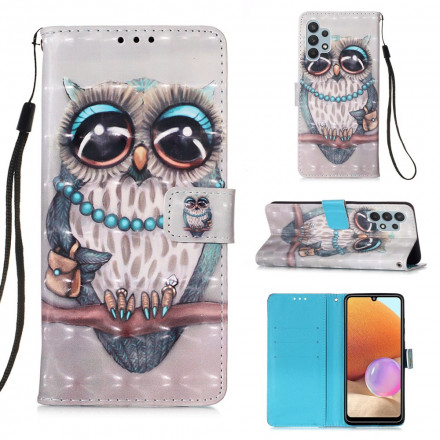 Housse Samsung Galaxy A32 4G Miss Hibou Housse Samsung Galaxy A32 4G Miss Hibou