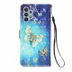 Housse Samsung Galaxy A32 4G Papillons Dorés Lanière Housse Samsung Galaxy A32 4G Papillons Dorés Lanière