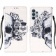 Housse Samsung Galaxy A32 4G Tête de Mort Fleurie Housse Samsung Galaxy A32 4G Tête de Mort Fleurie