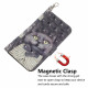 Housse Moto G9 Play Chat Gris à Lanière Housse Moto G9 Play Chat Gris à Lanière