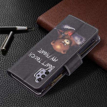 Housse Samsung Galaxy A32 4G Poche Zippée Ours Housse Samsung Galaxy A32 4G Poche Zippée Ours