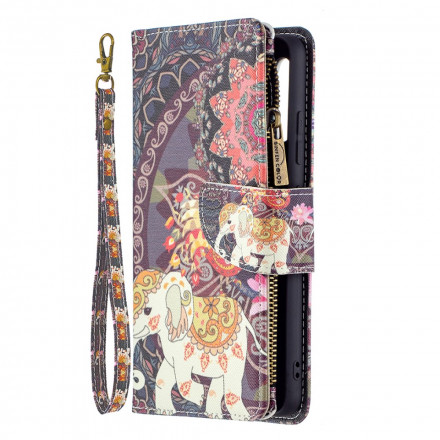 Housse Samsung Galaxy A32 4G Poche Zippée Éléphant Housse Samsung Galaxy A32 4G Poche Zippée Éléphant