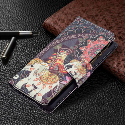 Housse Samsung Galaxy A32 4G Poche Zippée Éléphant Housse Samsung Galaxy A32 4G Poche Zippée Éléphant