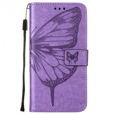 Housse Samsung Galaxy A32 4G Papillon Design avec Lanière Housse Samsung Galaxy A32 4G Papillon Design avec Lanière