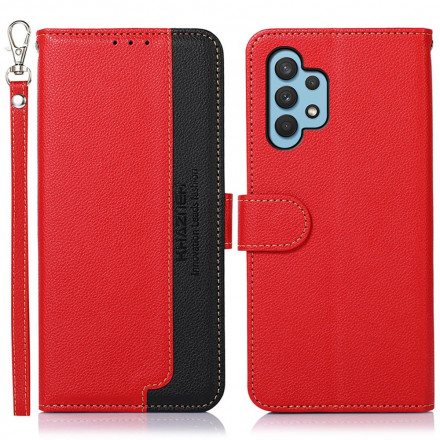 Housse Samsung Galaxy A32 4G Style Litchi RFID KHAZNEH Housse Samsung Galaxy A32 4G Style Litchi RFID KHAZNEH