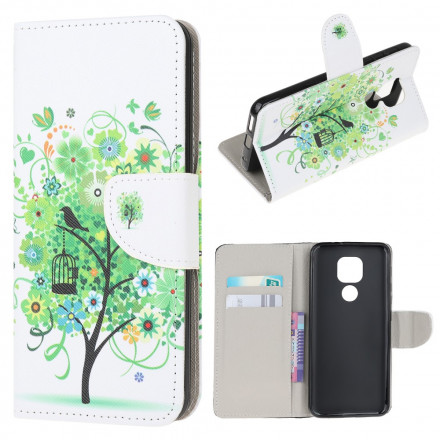 Housse Moto G9 Play Arbre Fleuri Housse Moto G9 Play Arbre Fleuri
