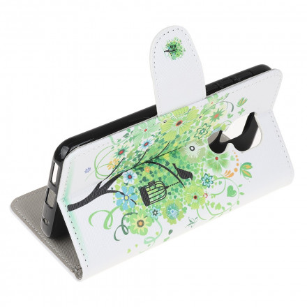 Housse Moto G9 Play Arbre Fleuri Housse Moto G9 Play Arbre Fleuri