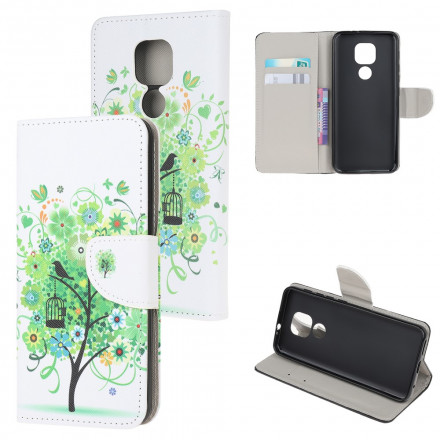 Housse Moto G9 Play Arbre Fleuri