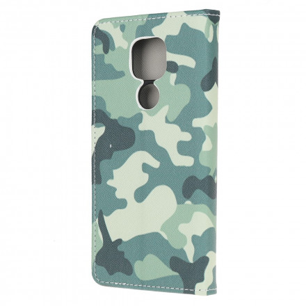 Housse Moto G9 Play Camouflage Militaire