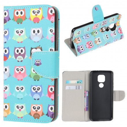 Housse Moto G9 Play Hiboux Housse Moto G9 Play Hiboux