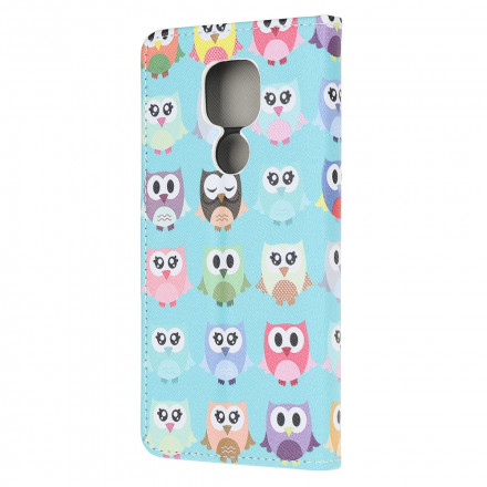 Housse Moto G9 Play Hiboux Housse Moto G9 Play Hiboux
