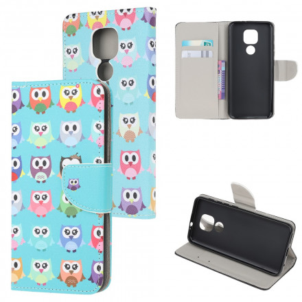 Housse Moto G9 Play Hiboux Housse Moto G9 Play Hiboux