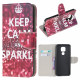 Housse Moto G9 Play Keep Calm and Sparkle Housse Moto G9 Play Keep Calm and Sparkle