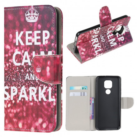 Housse Moto G9 Play Keep Calm and Sparkle Housse Moto G9 Play Keep Calm and Sparkle