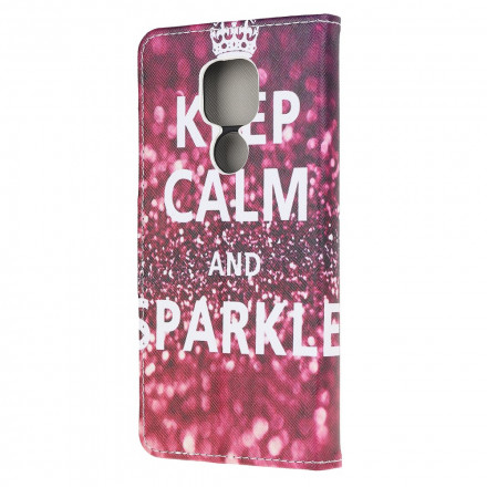 Housse Moto G9 Play Keep Calm and Sparkle Housse Moto G9 Play Keep Calm and Sparkle