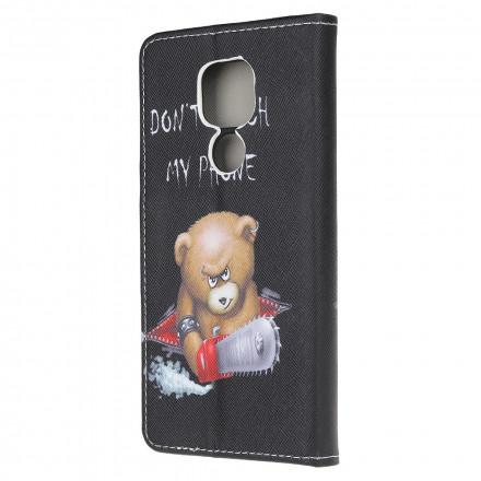 Housse Moto G9 Play Ours Dangereux Housse Moto G9 Play Ours Dangereux