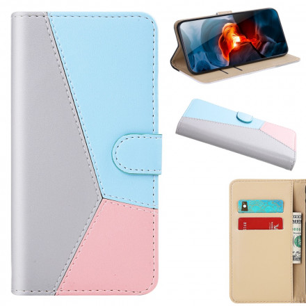 Housse Samsung Galaxy A32 4G Effet Cuir Tricolore Housse Samsung Galaxy A32 4G Effet Cuir Tricolore