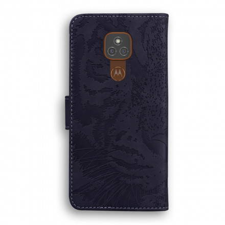 Housse Moto G9 Play Empreinte Face de Tigre Housse Moto G9 Play Empreinte Face de Tigre