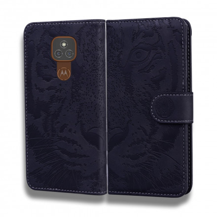 Housse Moto G9 Play Empreinte Face de Tigre Housse Moto G9 Play Empreinte Face de Tigre