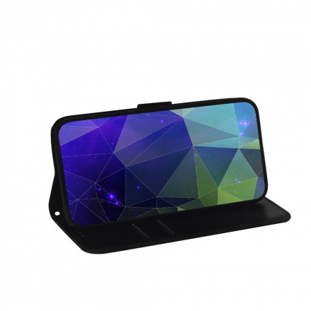 Housse Moto G9 Play Simili Cuir Couverture Miroir