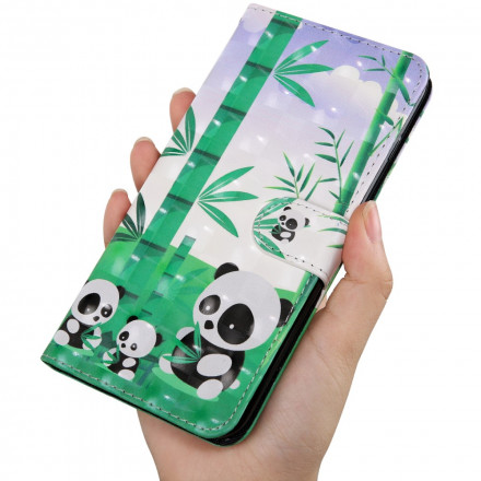 Housse Moto G9 Play Light Spot Pandas