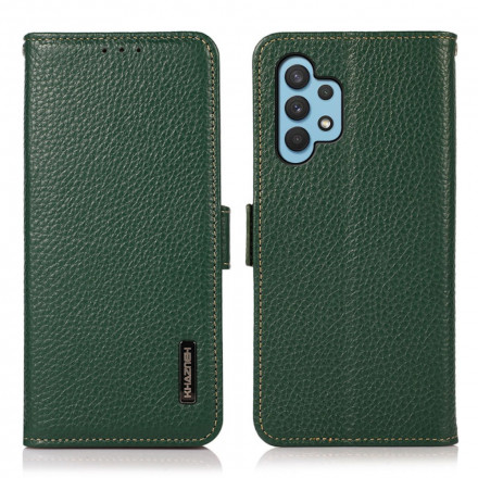 Housse Samsung Galaxy A32 4G Cuir Litchi KHAZNEH RFID Housse Samsung Galaxy A32 4G Cuir Litchi KHAZNEH RFID