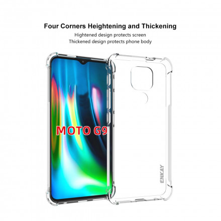 Coque Moto G9 Play Combo Coque et Verre trempée ENKAY Coque Moto G9 Play Combo Coque et Verre trempée ENKAY