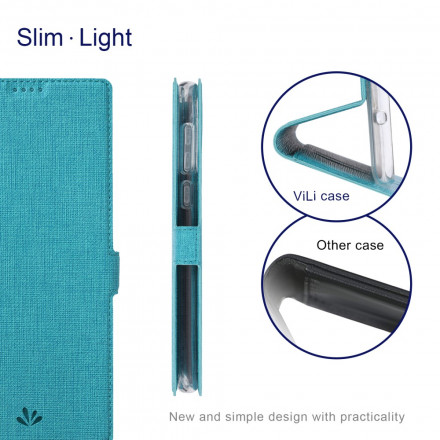 Flip Cover Moto G9 Play Texturée VILI DMK Flip Cover Moto G9 Play Texturée VILI DMK