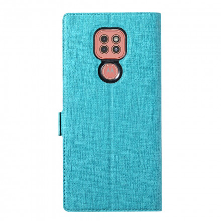 Flip Cover Moto G9 Play Texturée VILI DMK Flip Cover Moto G9 Play Texturée VILI DMK