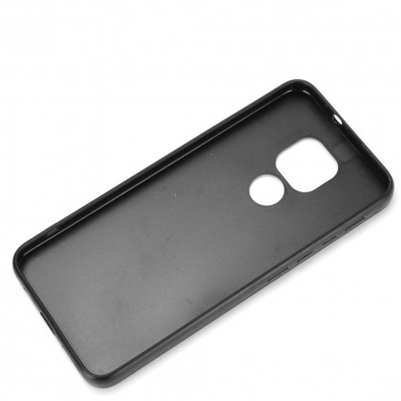 Coque Moto G9 Play Effet Cuir Couture