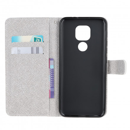 Housse Moto G9 Play Papillons Diamants à Lanière Housse Moto G9 Play Papillons Diamants à Lanière
