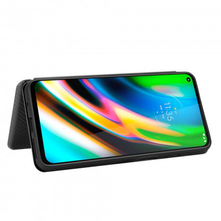 Flip Cover Moto G9 Plus Silicone Carbone Flip Cover Moto G9 Plus Silicone Carbone