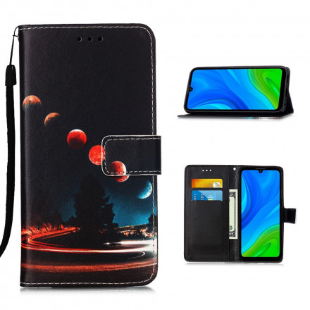 Housse Huawei P Smart 2020 Lunes et Galaxie Housse Huawei P Smart 2020 Lunes et Galaxie