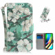 Housse Moto G9 Plus Branche en Fleurs à Lanière Housse Moto G9 Plus Branche en Fleurs à Lanière