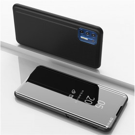View Cover Moto G9 Plus Miroir et Simili Cuir