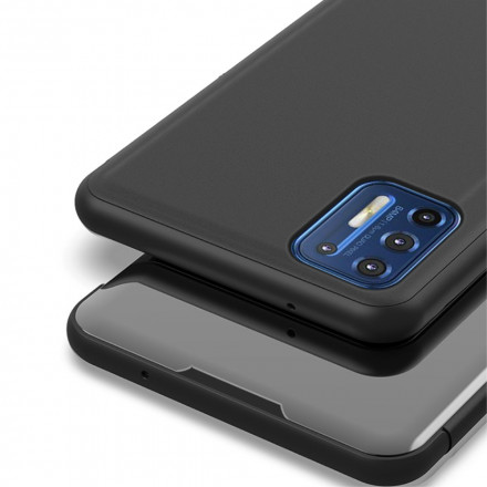 View Cover Moto G9 Plus Miroir et Simili Cuir View Cover Moto G9 Plus Miroir et Simili Cuir