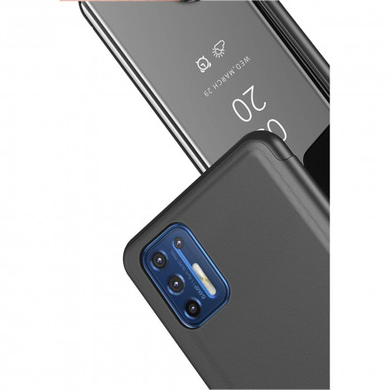 View Cover Moto G9 Plus Miroir et Simili Cuir View Cover Moto G9 Plus Miroir et Simili Cuir