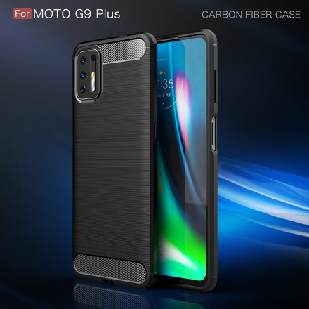 Coque Moto G9 Plus Fibre Carbone Brossée Coque Moto G9 Plus Fibre Carbone Brossée