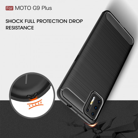 Coque Moto G9 Plus Fibre Carbone Brossée Coque Moto G9 Plus Fibre Carbone Brossée