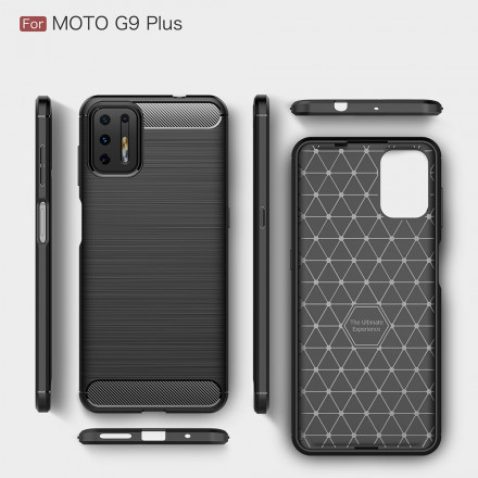 Coque Moto G9 Plus Fibre Carbone Brossée Coque Moto G9 Plus Fibre Carbone Brossée