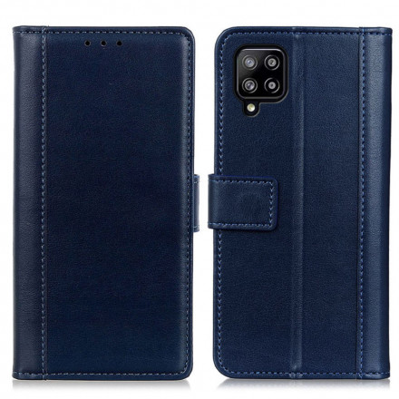 Housse Samsung Galaxy A22 4G Version Coloré Cuir Fendu Housse Samsung Galaxy A22 4G Version Coloré Cuir Fendu