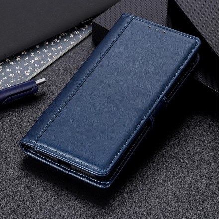 Housse Samsung Galaxy A22 4G Version Coloré Cuir Fendu Housse Samsung Galaxy A22 4G Version Coloré Cuir Fendu