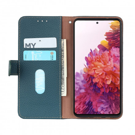 Housse Samsung Galaxy A22 4G Cuir Litchi KHAZNEH Housse Samsung Galaxy A22 4G Cuir Litchi KHAZNEH